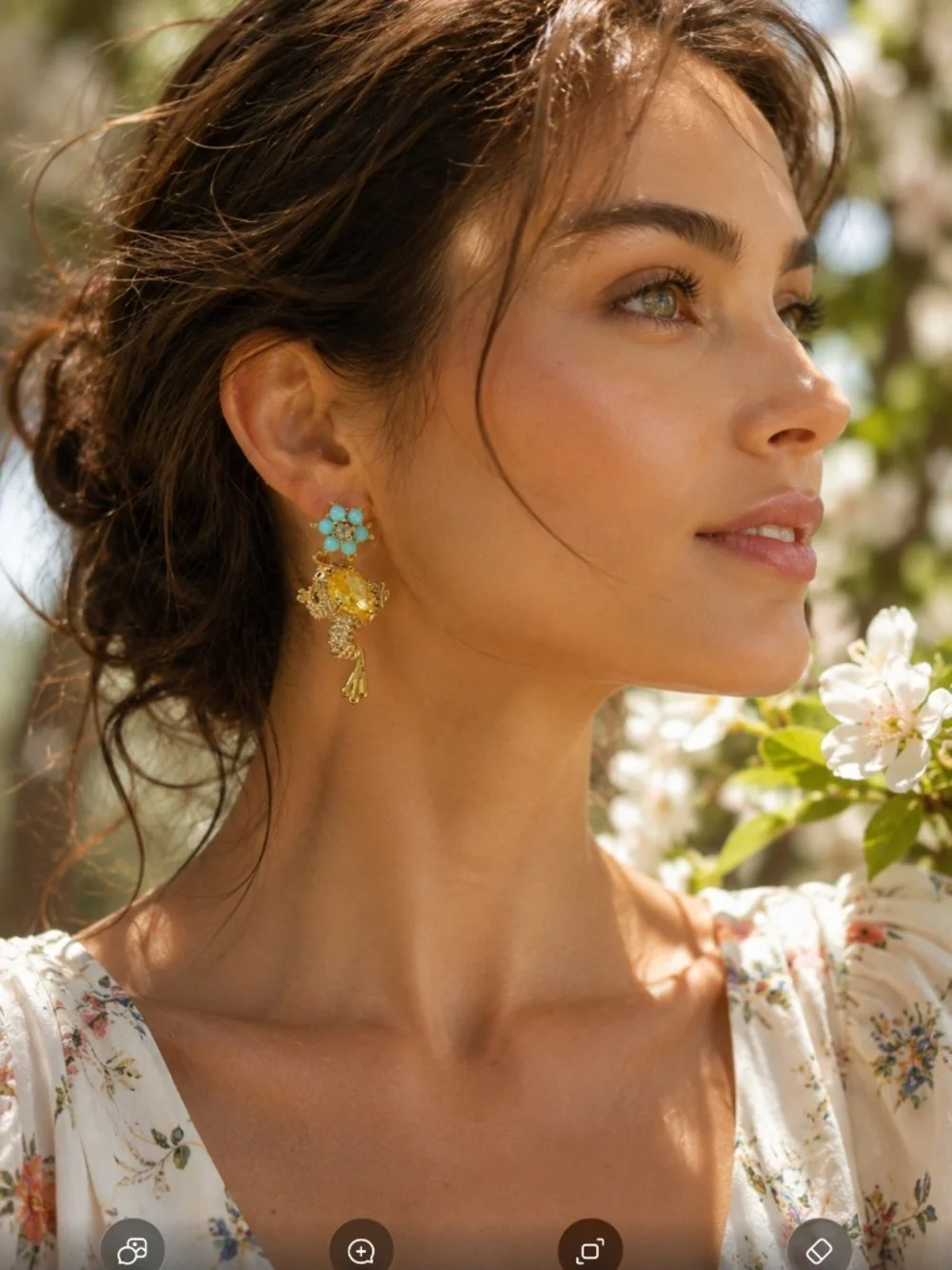 Kate Spade New York Nature Walk Frog Drop Earrings.